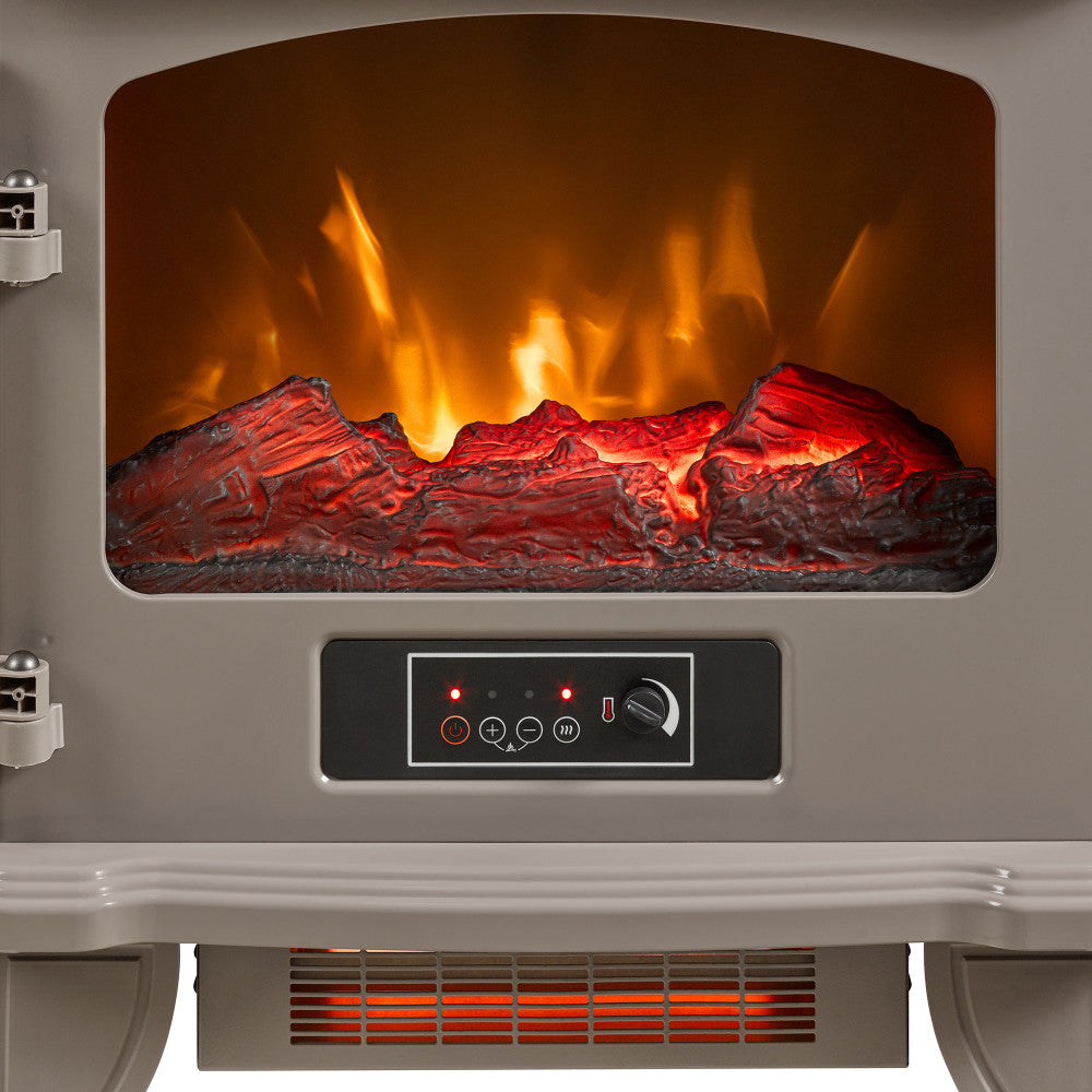 Duraflame® Infrared Quartz Electric Fireplace Stove Heater, Cream