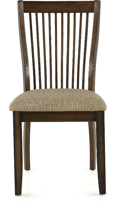 Zoey Brown Slat Back Dining Room Chair