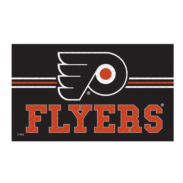 Embossed Mat Cross Hatch Philadelphia Flyers