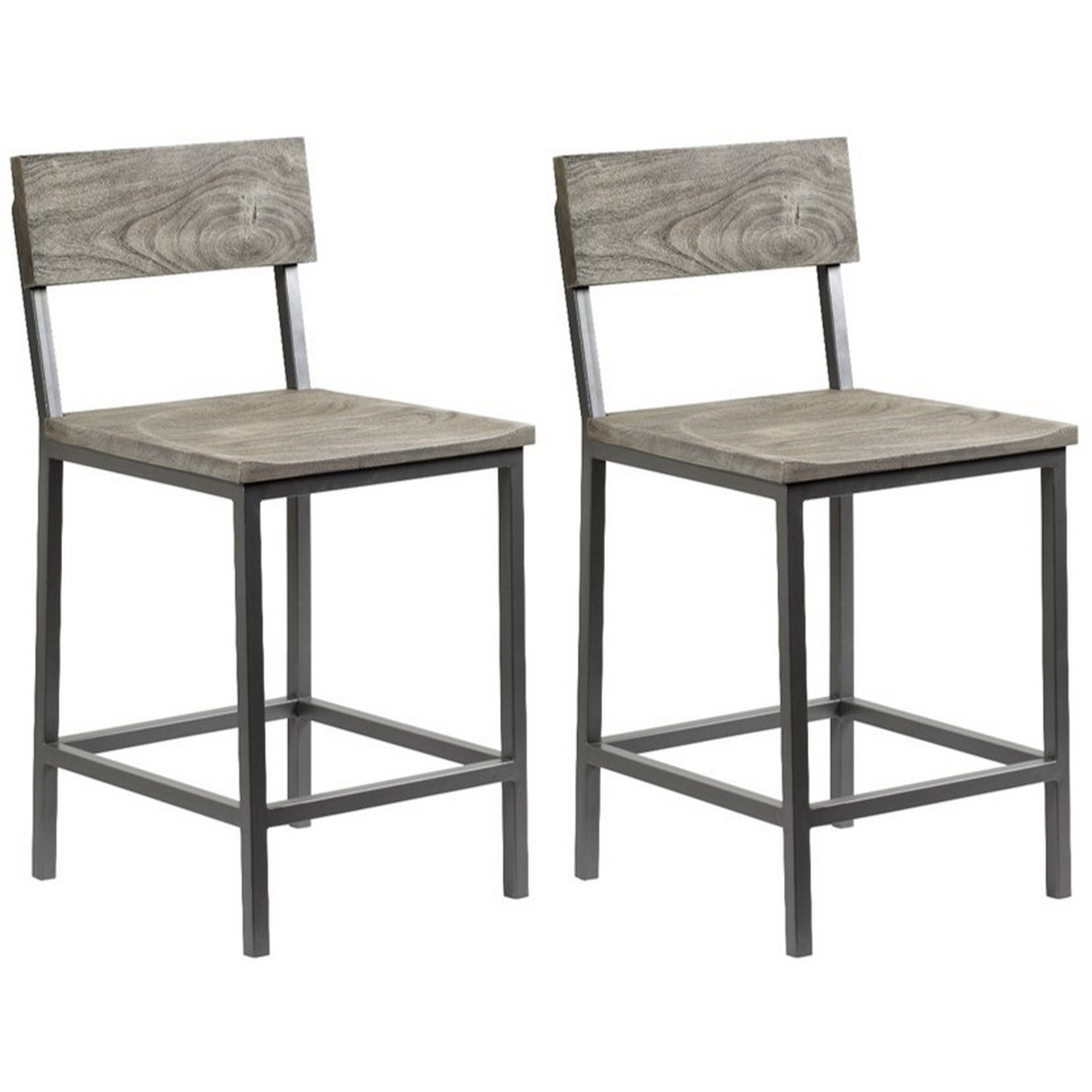 Somette Yukon Counter Height Barstools， Set of 2