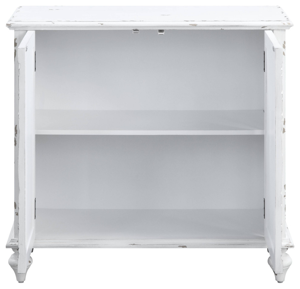 Ac00286  Console Table  Antique White Finish  Daray   French Country   Console Tables   by Acme Furniture  Houzz