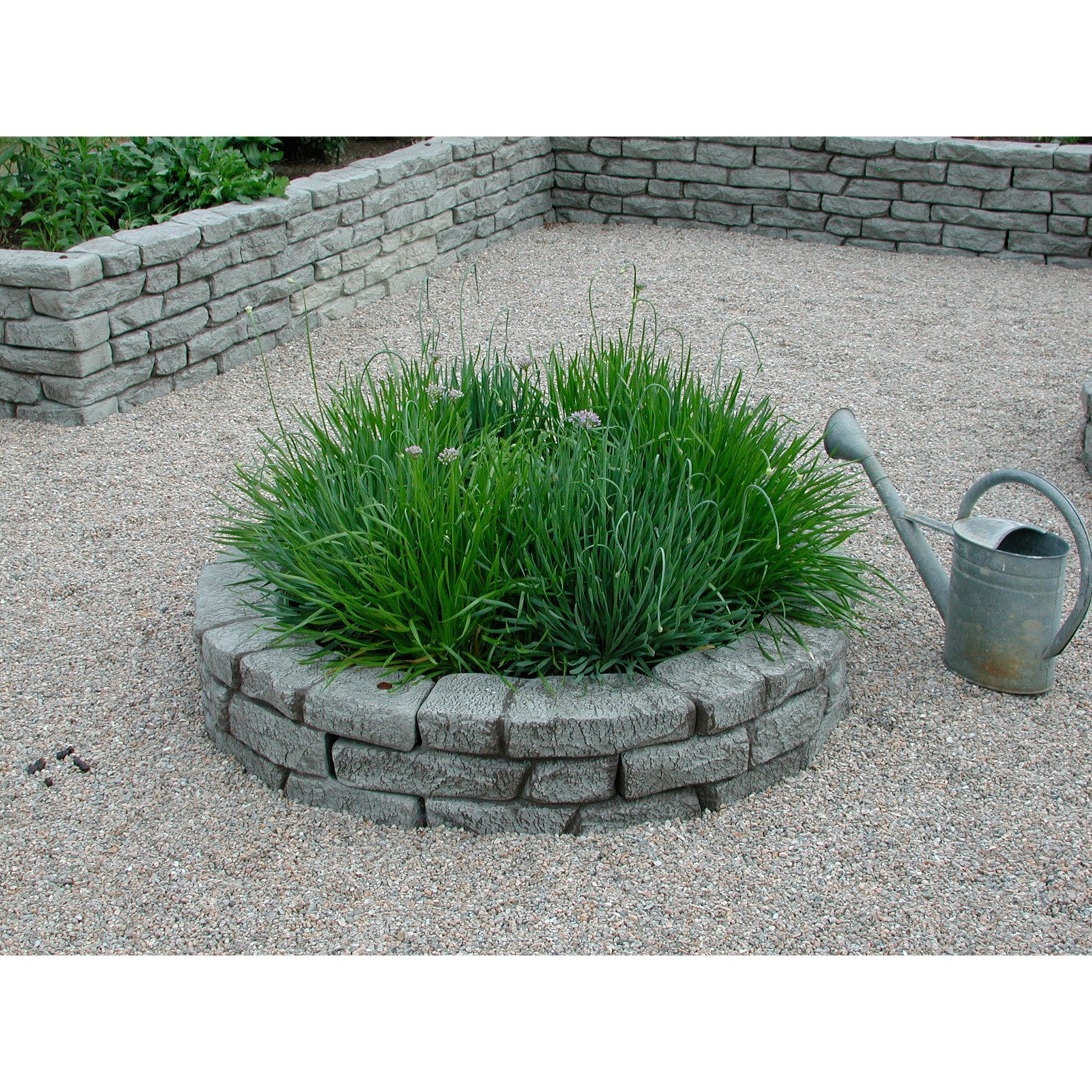 RTS Home Accents Curved Rock Lock Residential Landscaping - Set of 2