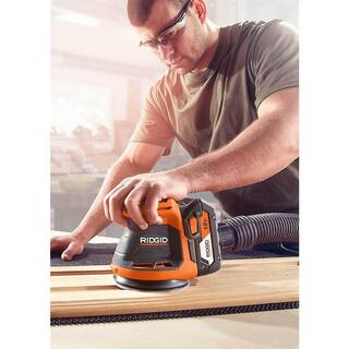 RIDGID 18V Cordless 6-Tool Combo Kit with 2.0 Ah Battery 4.0 Ah Battery Charger and Bag R96257