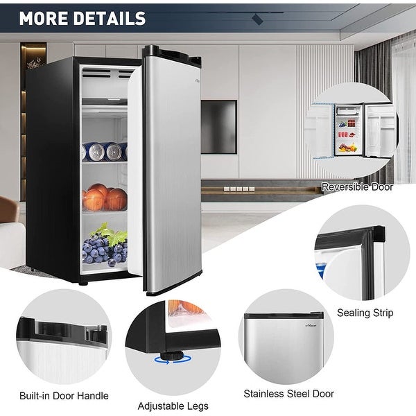 3.2 Cu.Ft. Mini Fridge Compact Refrigerator with Freezer for Home/Dorm/Office - 19.2''(L)×17.5''(W)×31.1''(H)