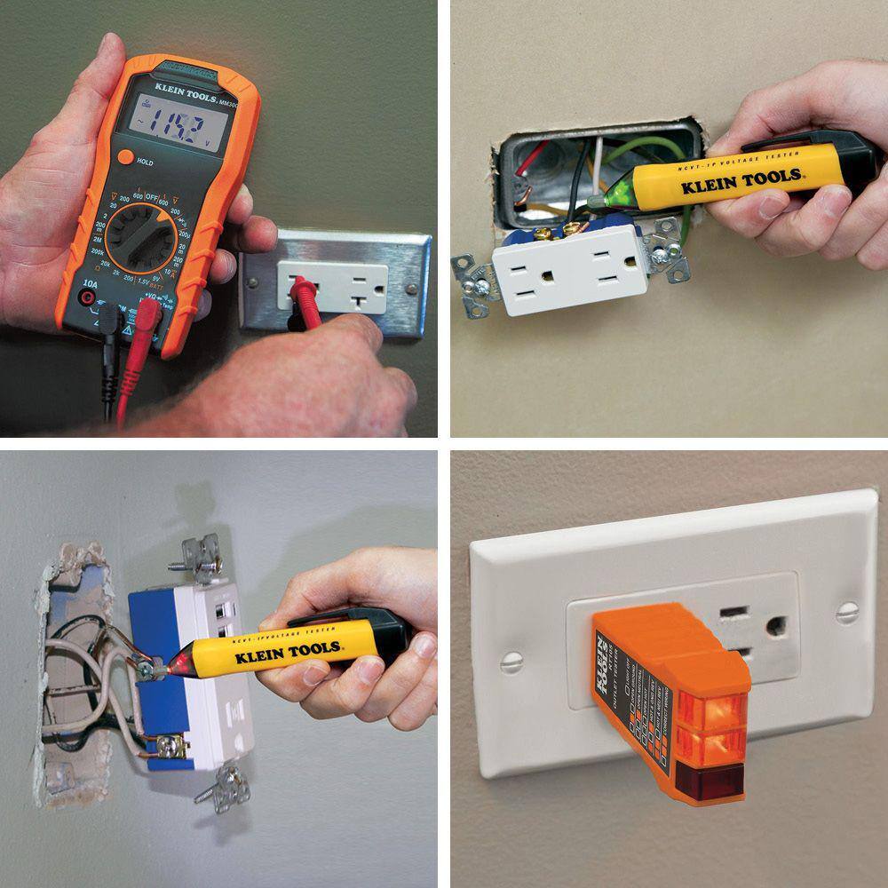 Klein Tools Test Kit with Multimeter Non-Contact Volt Tester Receptacle Tester 69149P