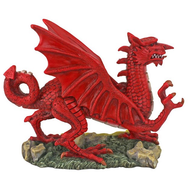 Design Toscano The Red Welsh Dragon Statue Collection Desktop