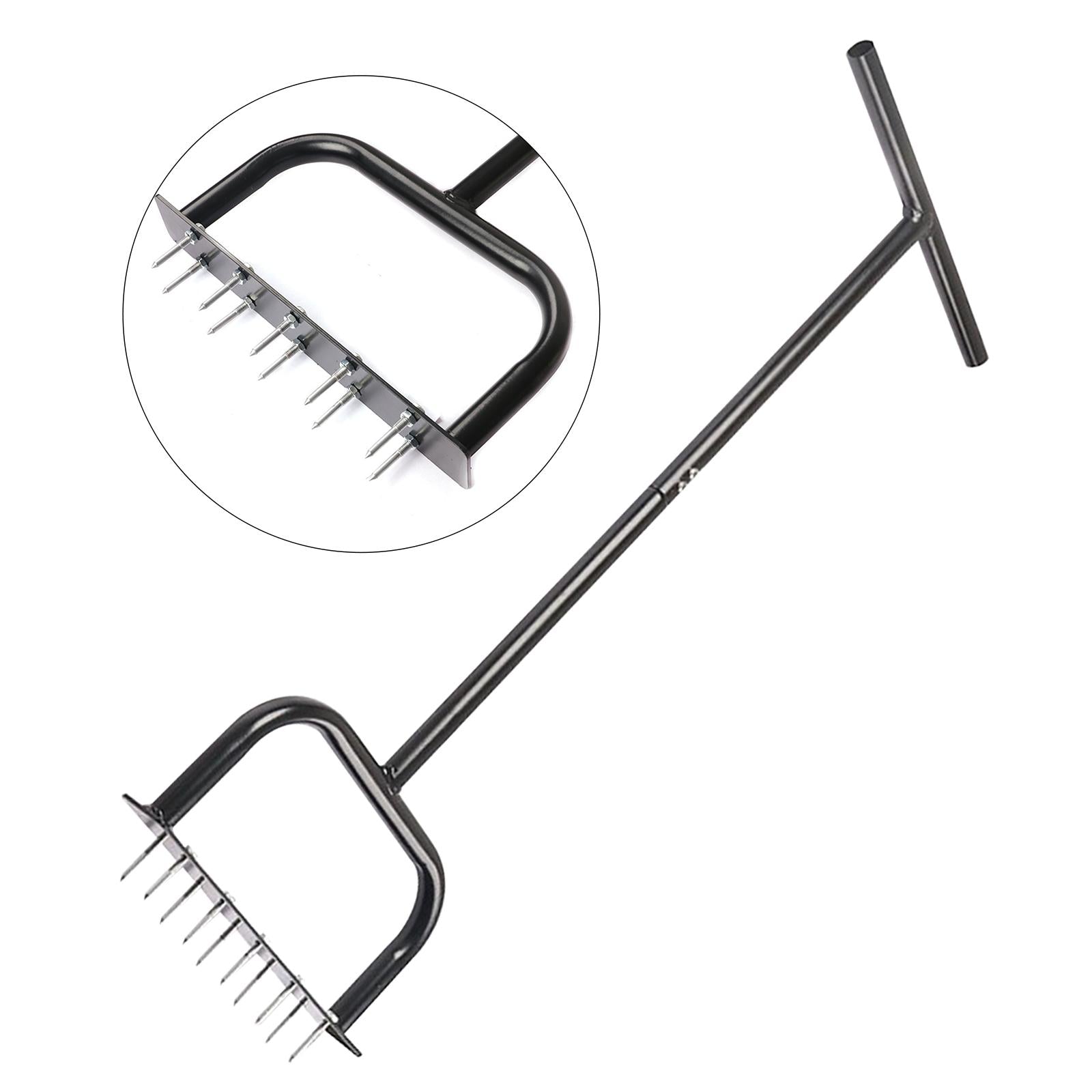 Lawn Aerator Runoff W/ Wrench Grass Dethatching Puller Lawn Carbon Steel for