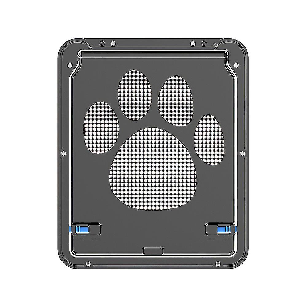 Cat Door Screen Pet Interior Lockable Magnetic Flap Screen Dog Mesh Fence Gate