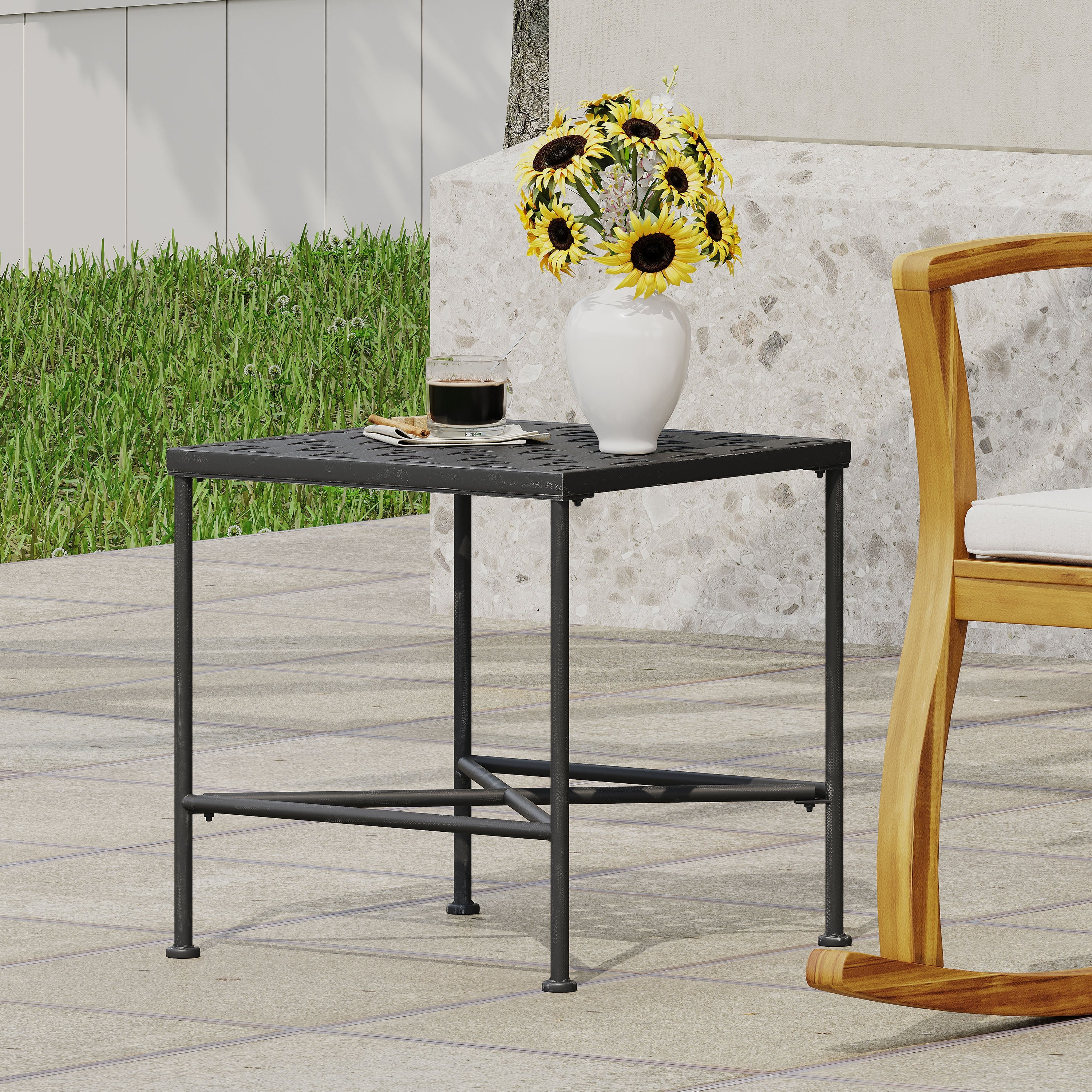 Petra Outdoor End Table by Christopher Knight Home