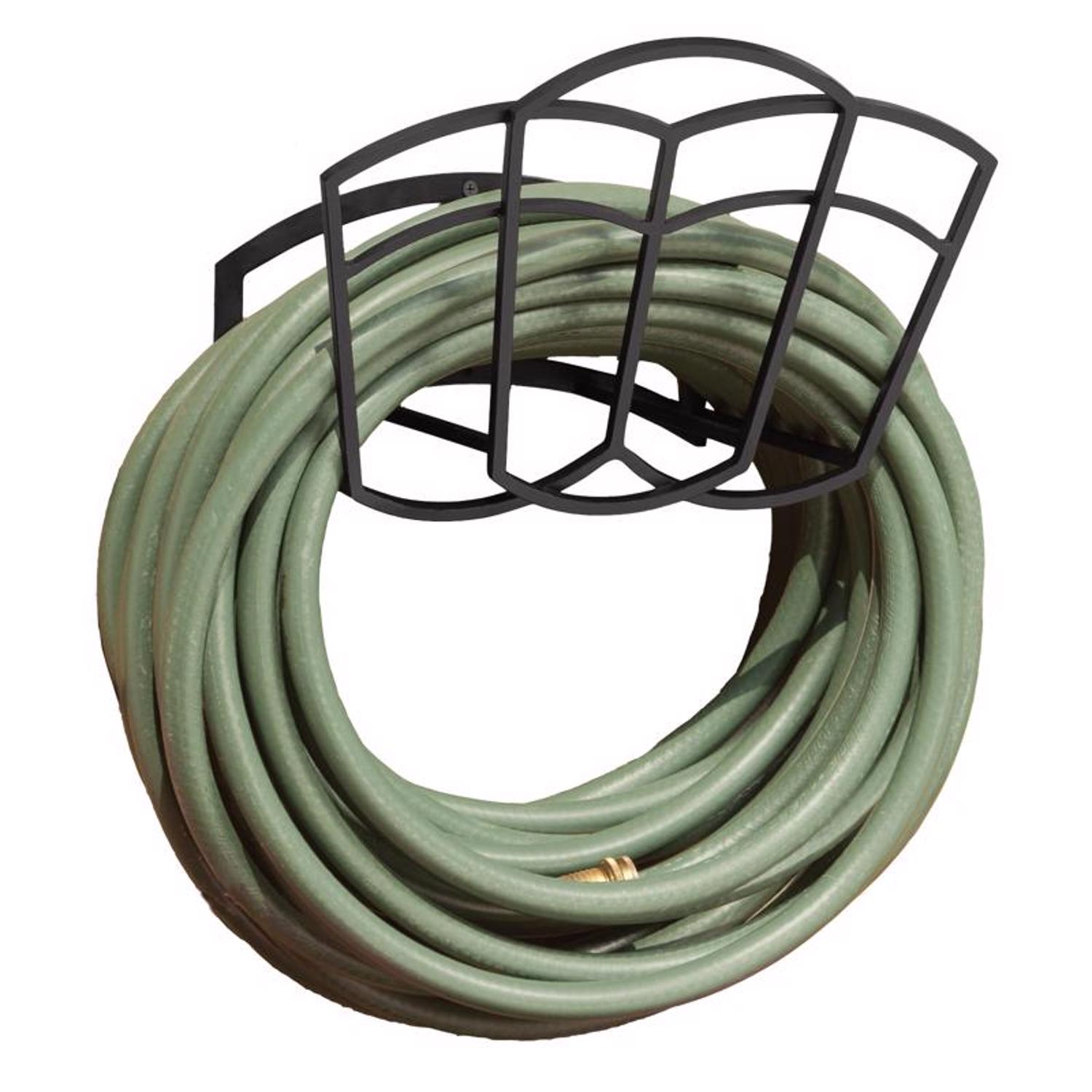 Suncast Hose Hangout 150 ft. Black Wall Mounted Hose Hanger