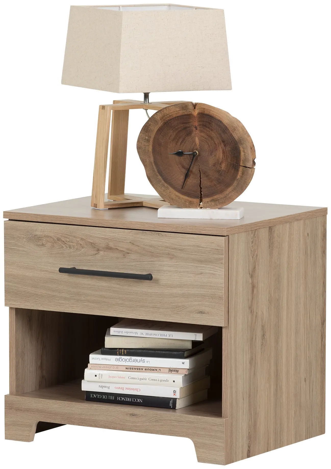 Rustic Oak Nightstand - South Shore