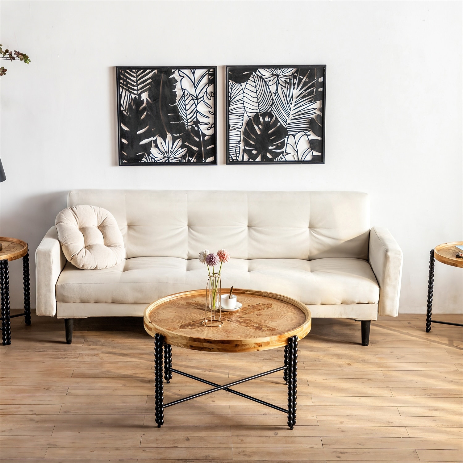 Natural Wood Coffee Table for Living Room