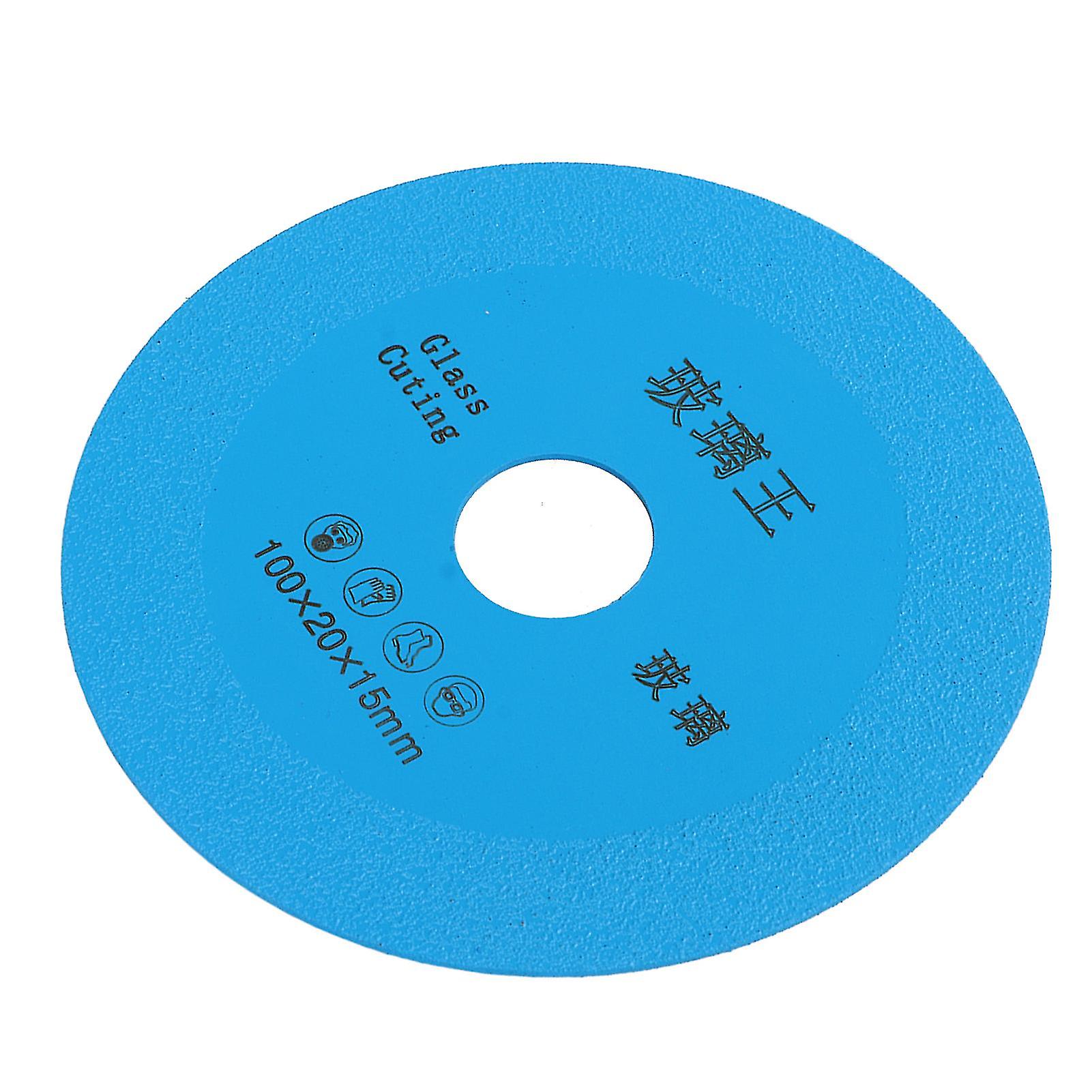 4in Thin Saw Blade Wheel Carbide Diamond Cutting Disc for Ceramic Tile Glass Bottle Grinding Blue