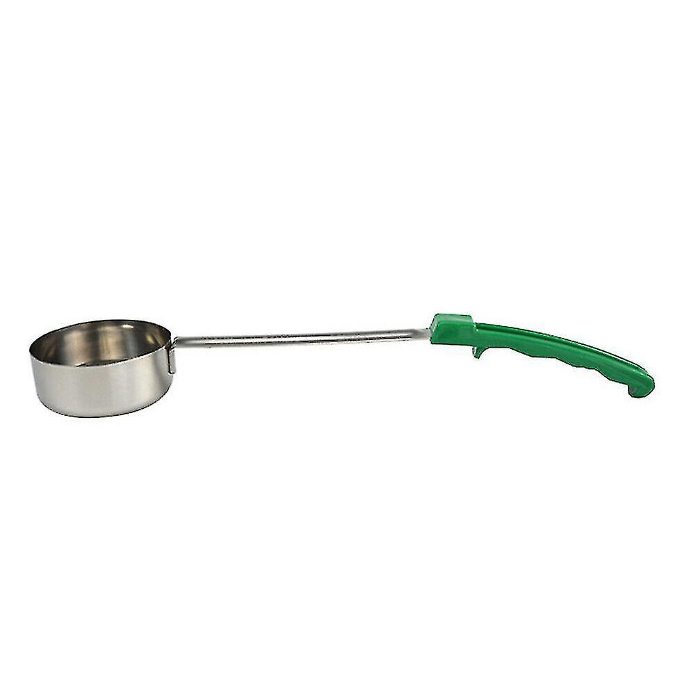 Pizza Spread Sauce Ladle Rubber Handle Flat Bottom Kitchen Cooking Spoon Stainless Steel Measuring