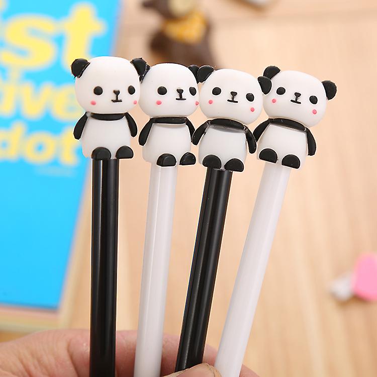 Animal Cute Panda Gel Ink Pen Cute Kawaii Black Writing Pens Ballpoint Black Ink Gel Pen Party Gift Gel Ink Pens Funny School Stationery Office Suppli