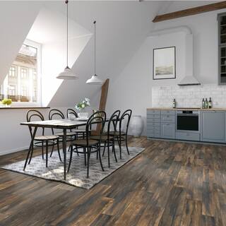 Florida Tile Home Collection Smoked Hickory 8 in. x 36 in. Porcelain Floor and Wall Tile (13.6 sq. ft.  case) CHDEAJ018X36