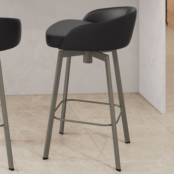 Amisco Cruz Swivel Counter and Bar Stool