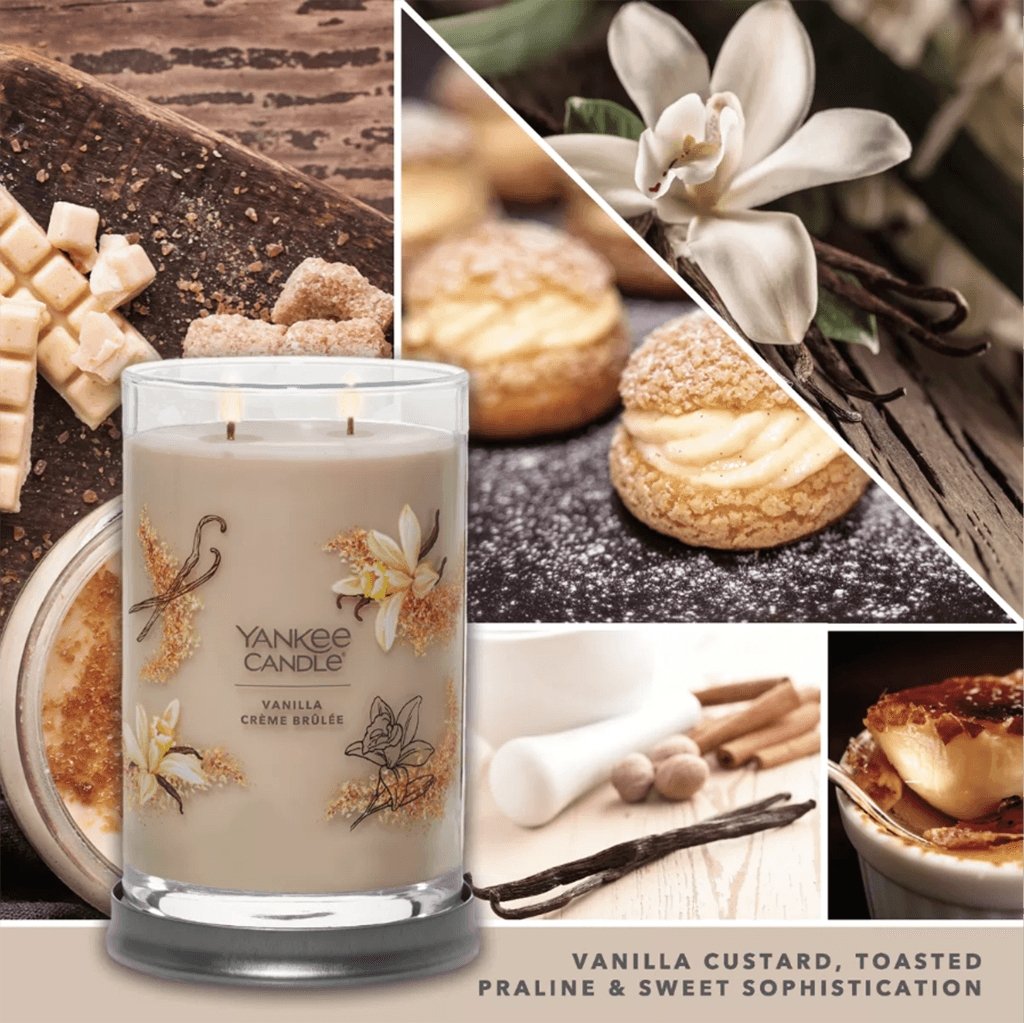 Yankee Candle  Signature Large Tumbler Candle in Vanilla Crème Brûlée