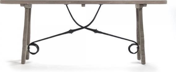 Console ZURICH Oyster Gray Elm Metal   Transitional   Console Tables   by EuroLuxHome  Houzz