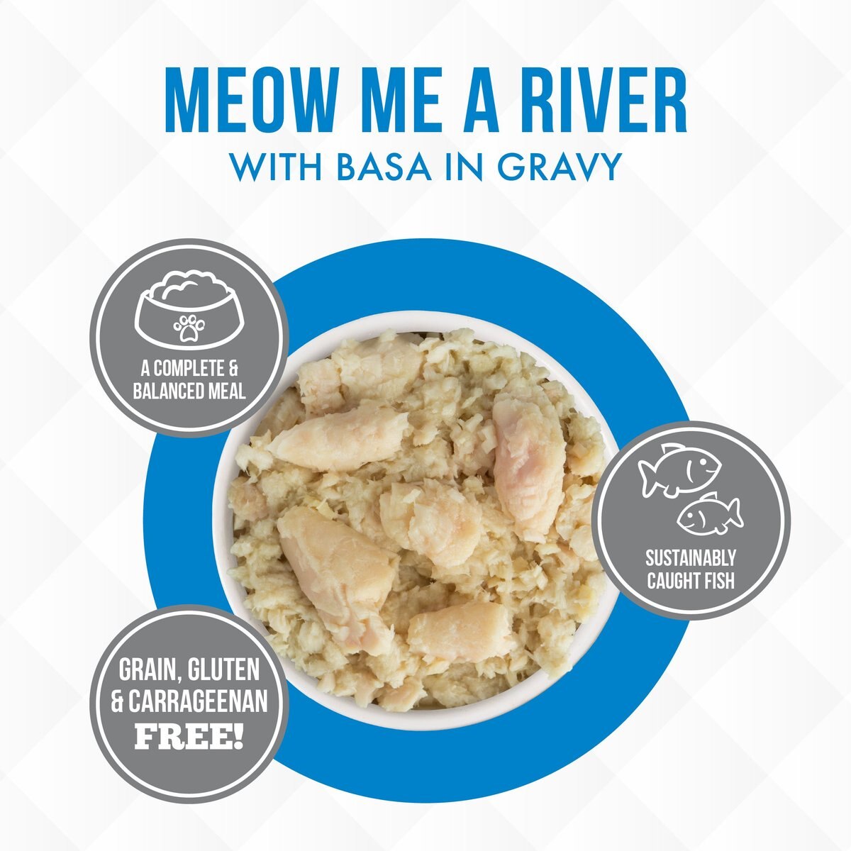 Weruva Truluxe Meow Me A River with Basa in Gravy Grain-Free Canned Cat Food