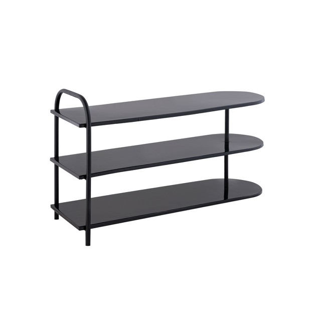 9 pair 3 tier Iron Curved Decker Shoe Rack