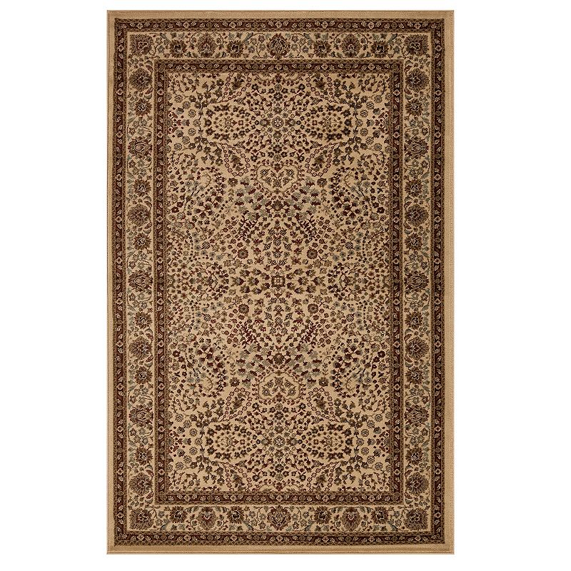 SUPERIOR Traditional Oriental Floral Scroll Power-Loomed Indoor Area Rug or Runner