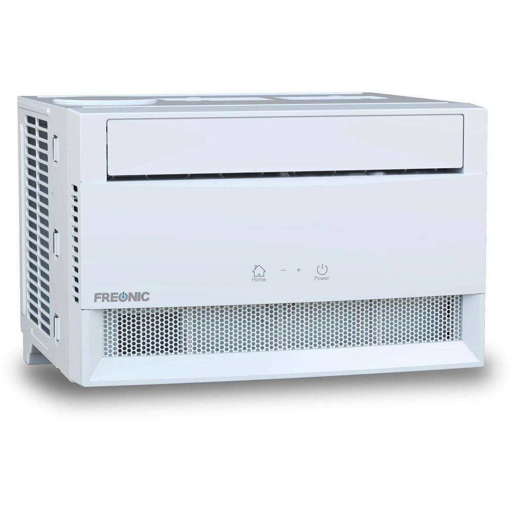 FREONIC 8000 BTU 115-Volt Sleek Design Window Air Conditioner Cooling 350 sq. Ft in White FHCW081ABE