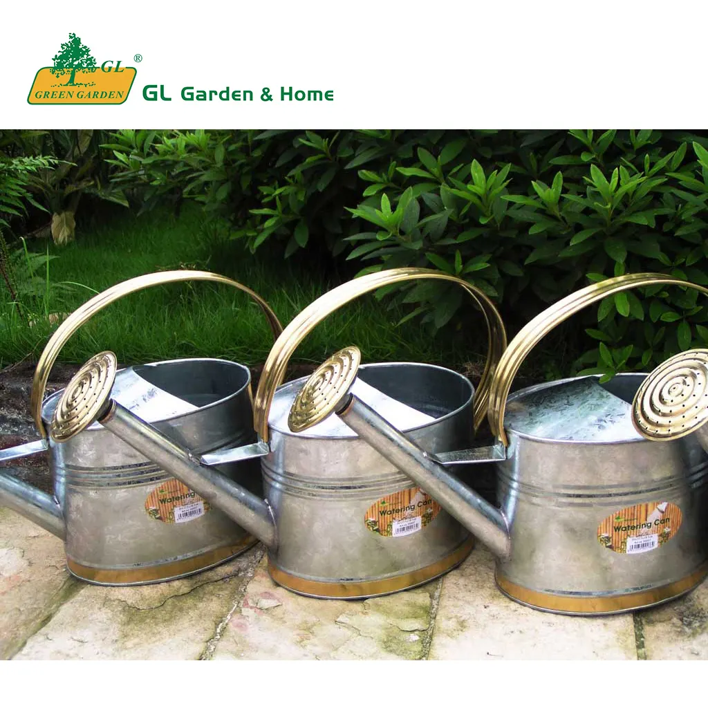 Hot sale s Galvanized Heavy Duty Oval Watering Can for Garden Plant Flower