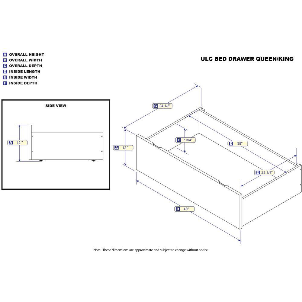 AFI Urban White Bed Drawers Queen-King AE663142