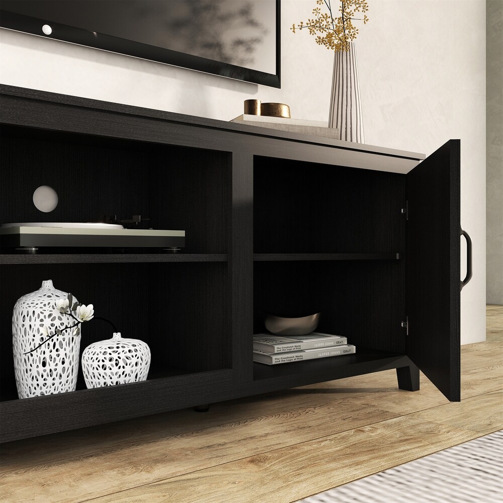 2 Doors Storage Media Console TV Stand up to 60 inches