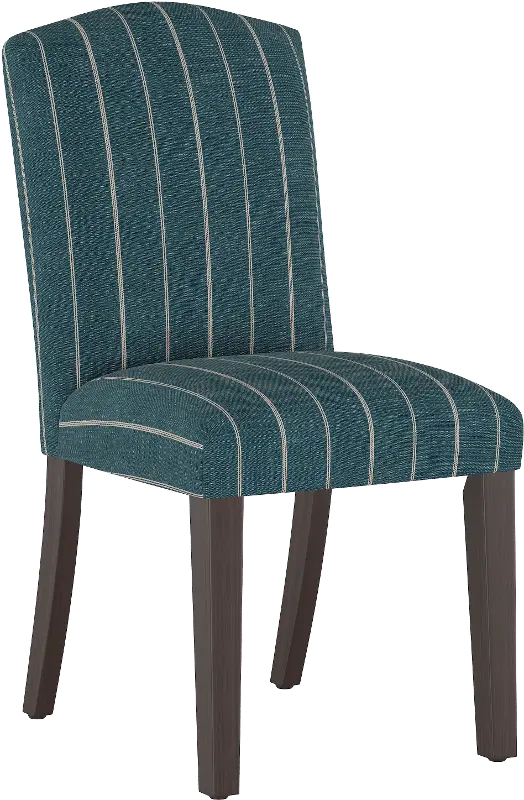 Nora Indigo Stripe Dining Chair - Skyline Furniture