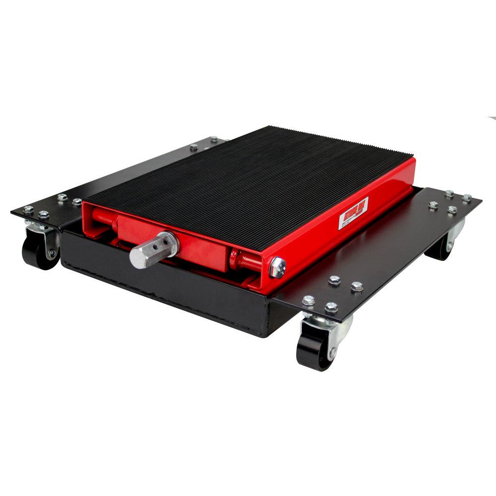 Extreme Max 5001.5059 Wide Motorcycle Scissor Jack with Dolly， 1100 lbs.