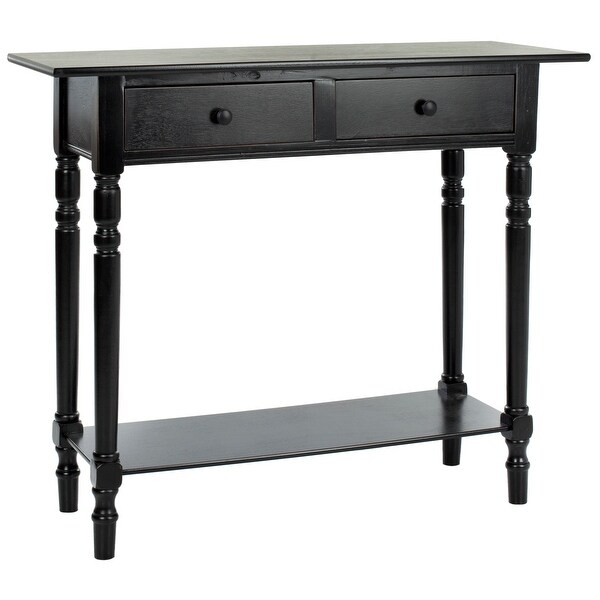 Rosemary Solid Contemporary 2 Drawer Console with Shelf