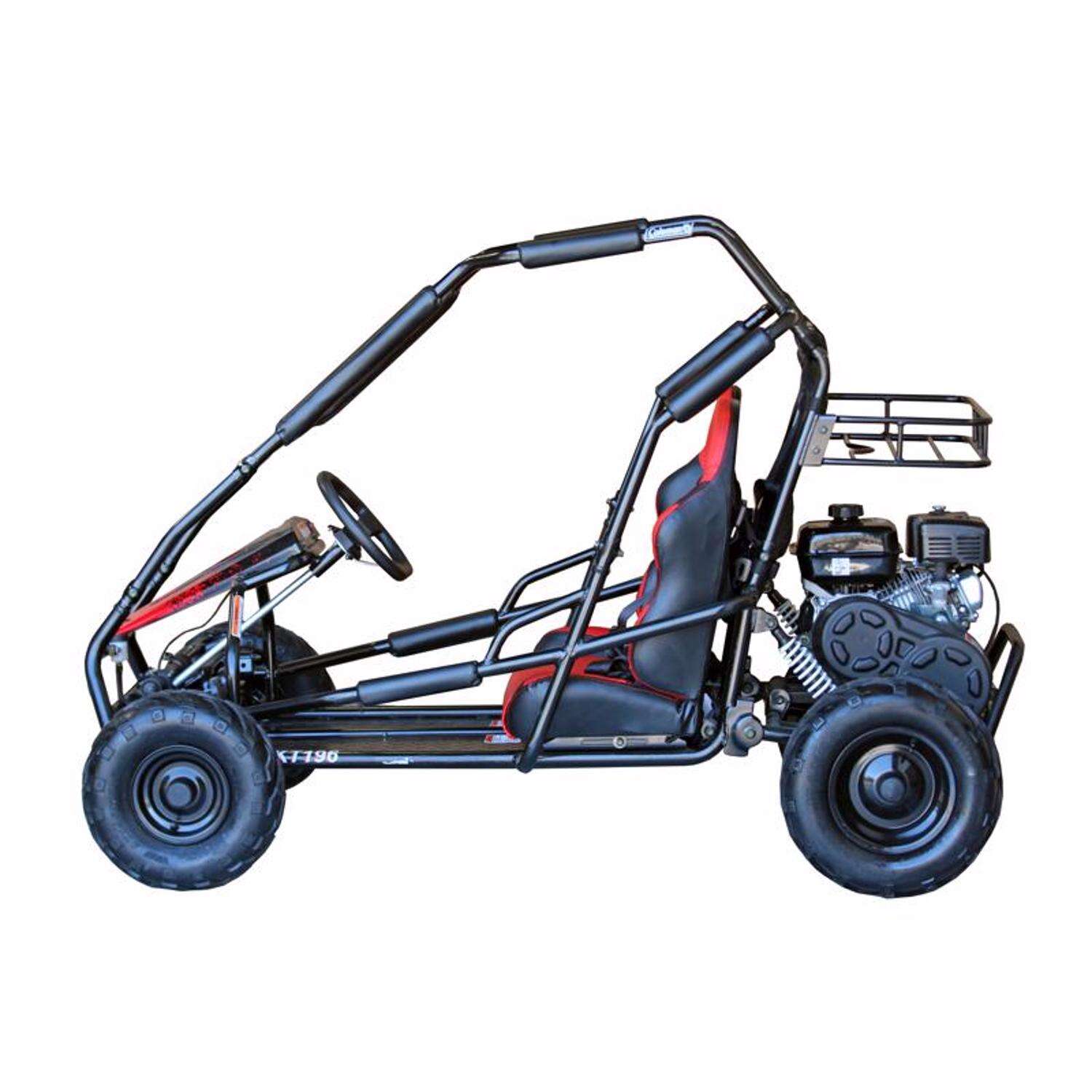 Coleman Powersports Unisex Go-Cart Black