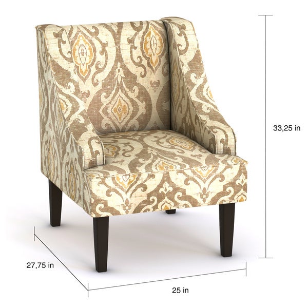 Porch and Den Lyric Swoop Arm Accent Chair