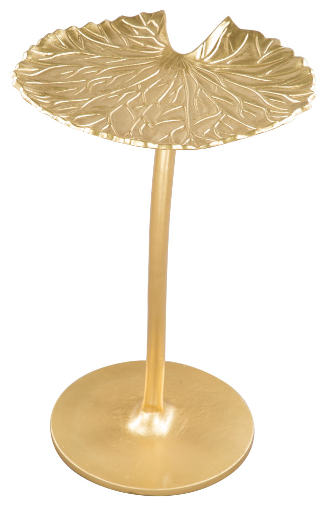 Lily Side Table Gold   Contemporary   Side Tables And End Tables   by Zuo Modern Contemporary  Houzz