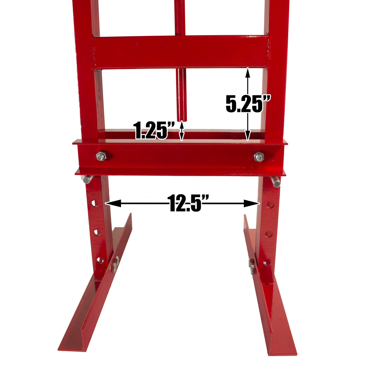 Dragway Tools 6-Ton Hydraulic Shop Press Benchtop with Plates H Frame