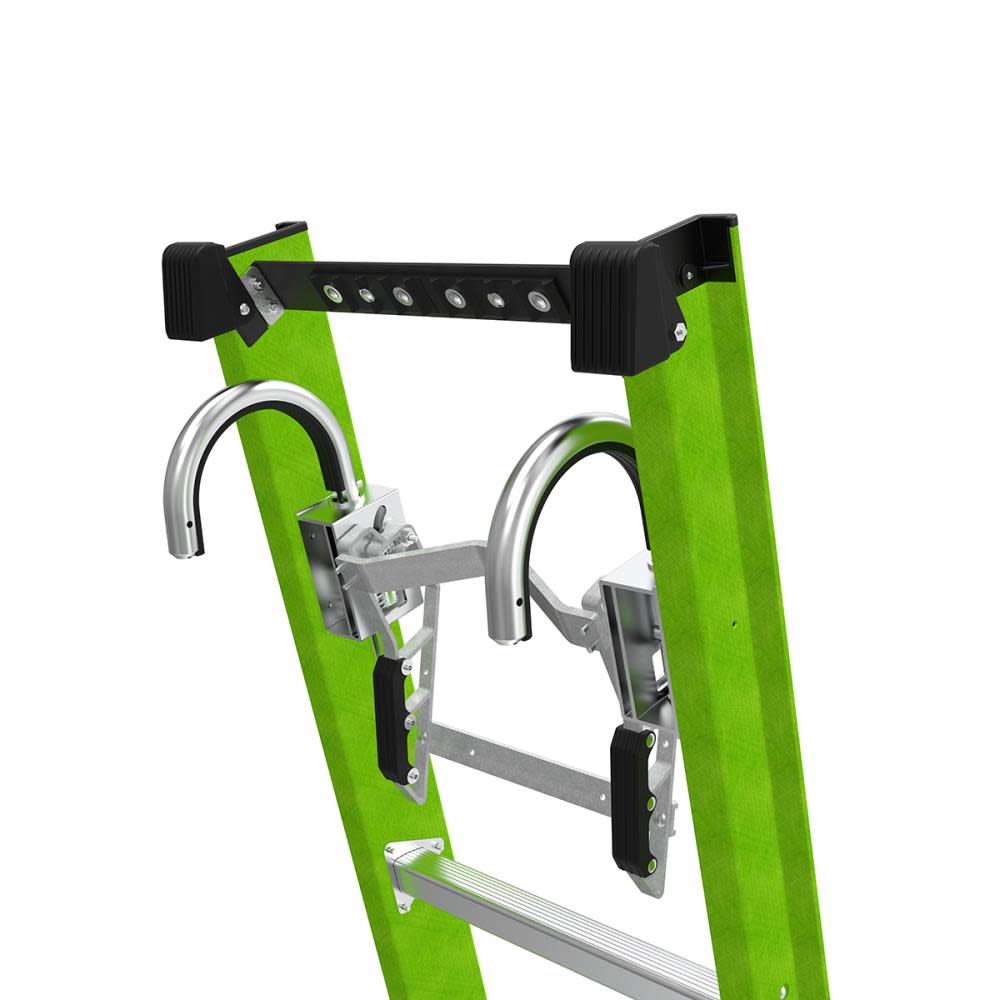 HyperLite 24 Ft. ; IAA Fiberglass Extension Ladder w/ CH， V-Rung and Claw ;