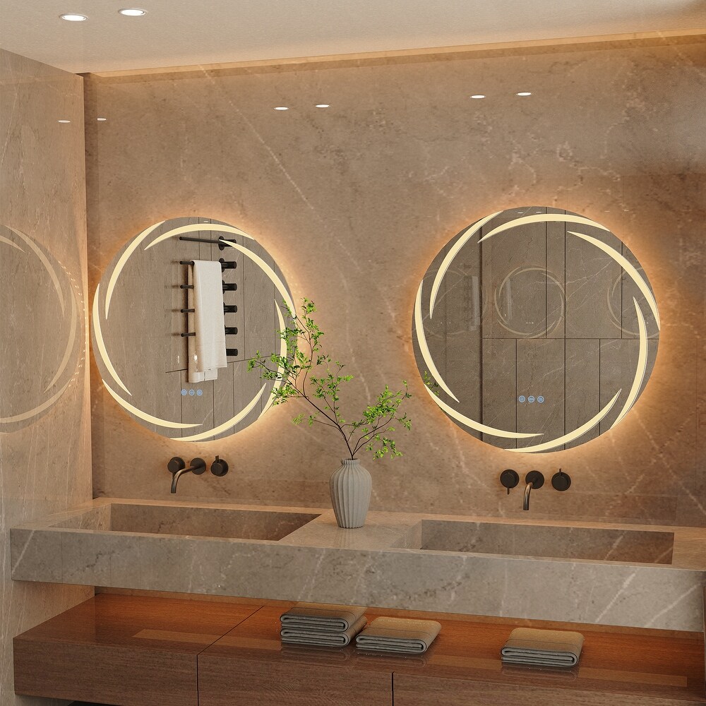 Unique Large Led Lighted Bathroom Mirror Backlit No Flicker