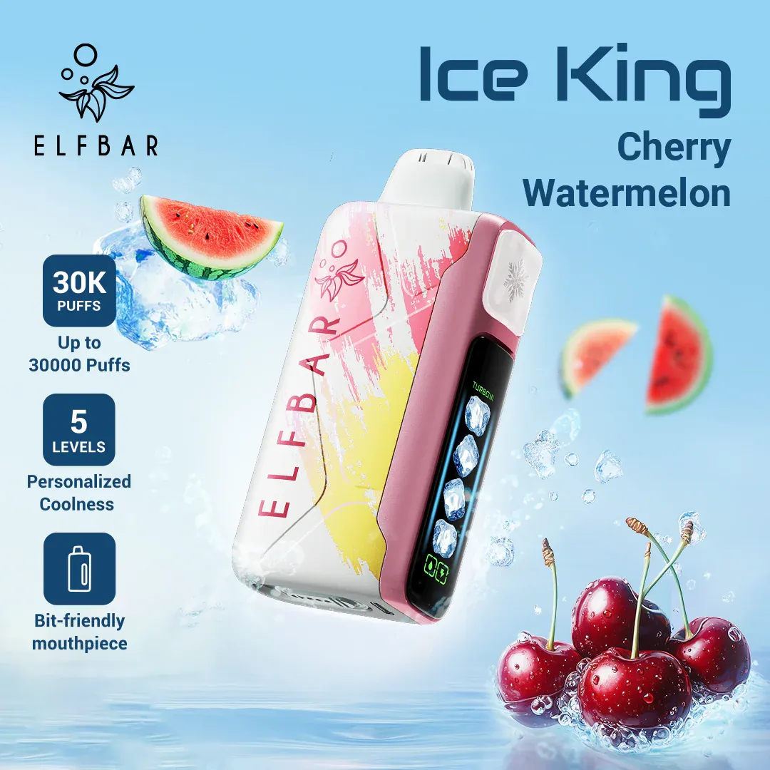 ELFBAR Ice King Disposable Vape Cherry Watermelon