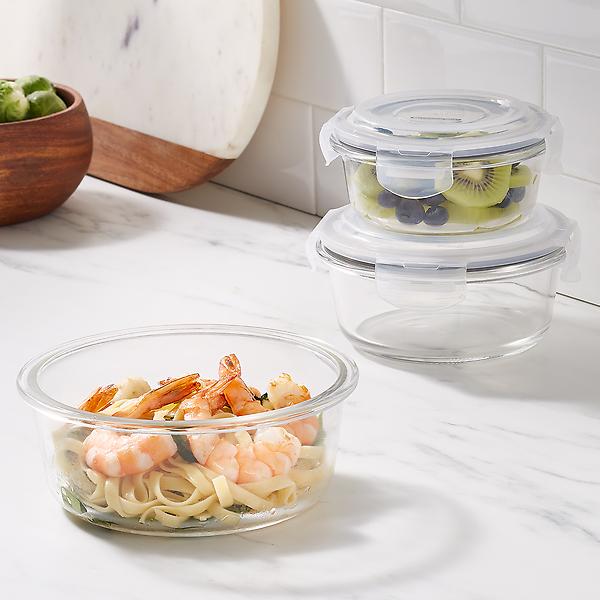 Borosilicate Glass Round Food Storage