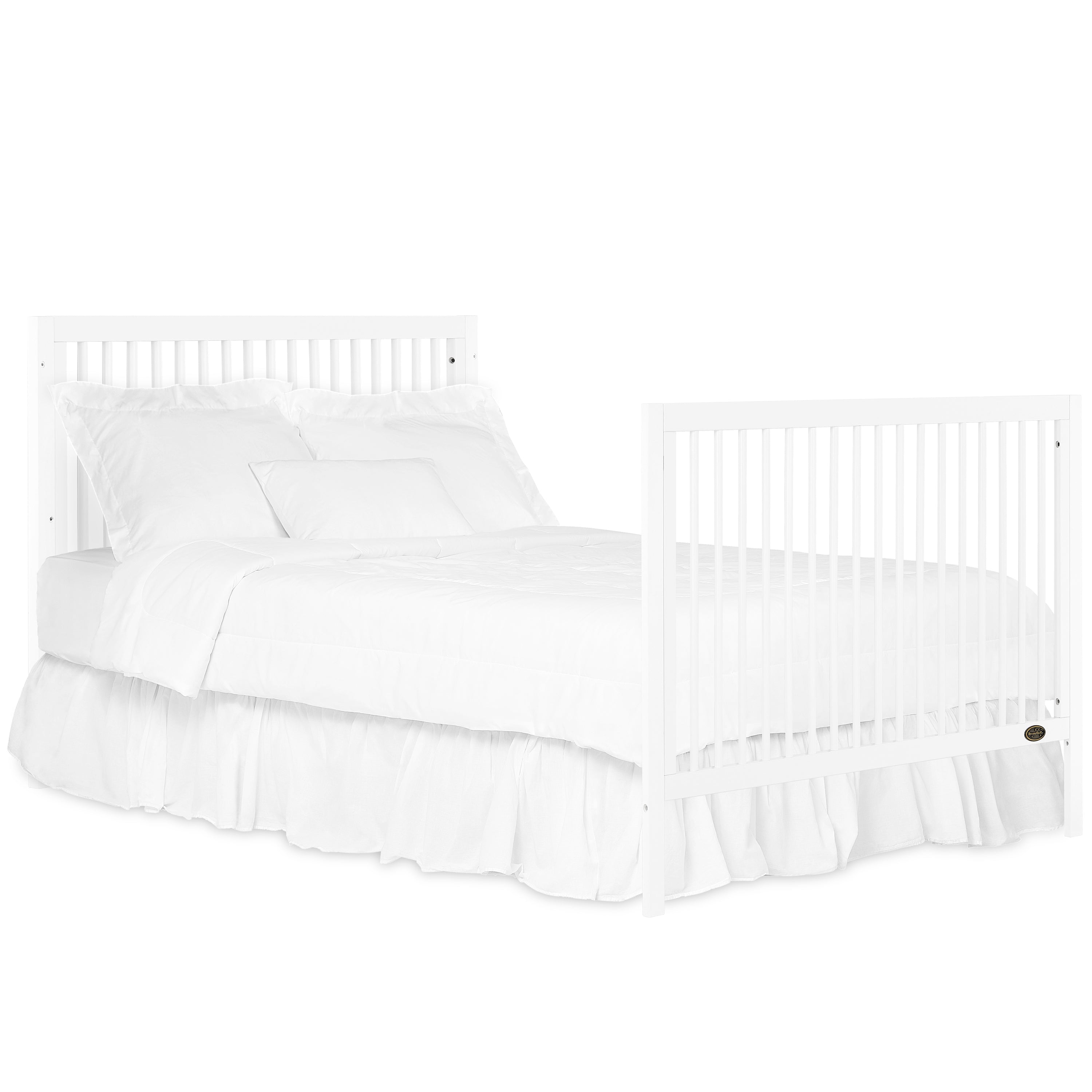 Dream On Me Hygge 5-in-1 Convertible Crib, Vintage White Oak