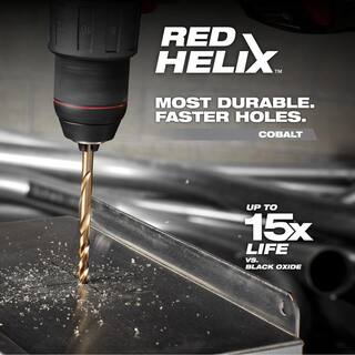 MW Cobalt Red Helix Drill Bit Set for Drill Drivers (15-Piece) 48-89-2370