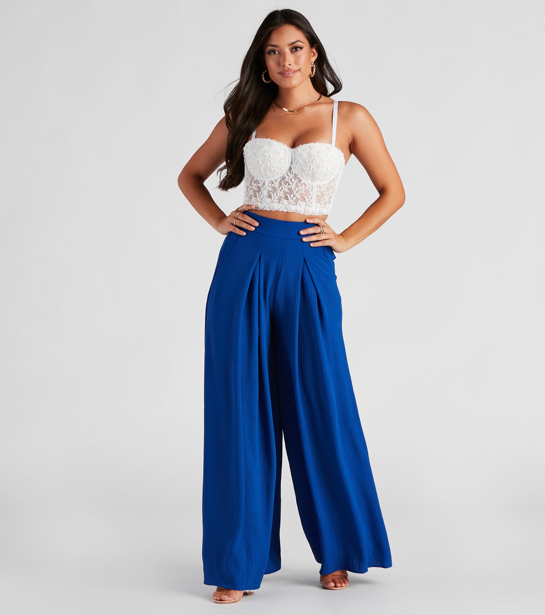 Downtown Nights Wide-Leg Pants