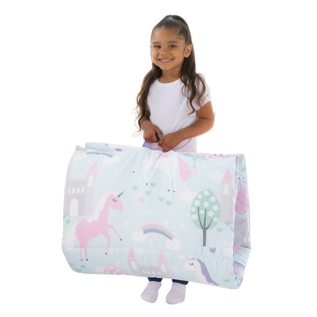 Everything Kids x27 Unicorn Deluxe Easy Fold Nap Mat