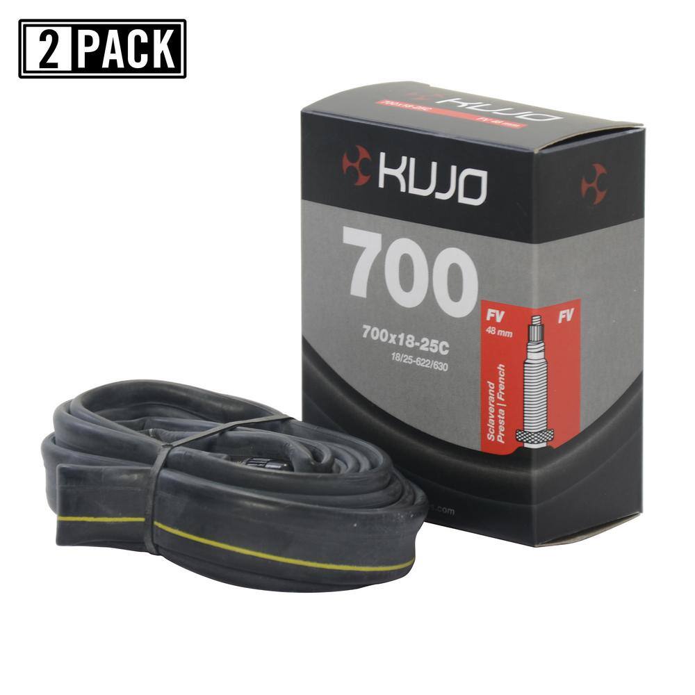 Kujo 700 x 1825 C Presta (French) 48 mm Bicycle Tube (2-Pack) 553041-P