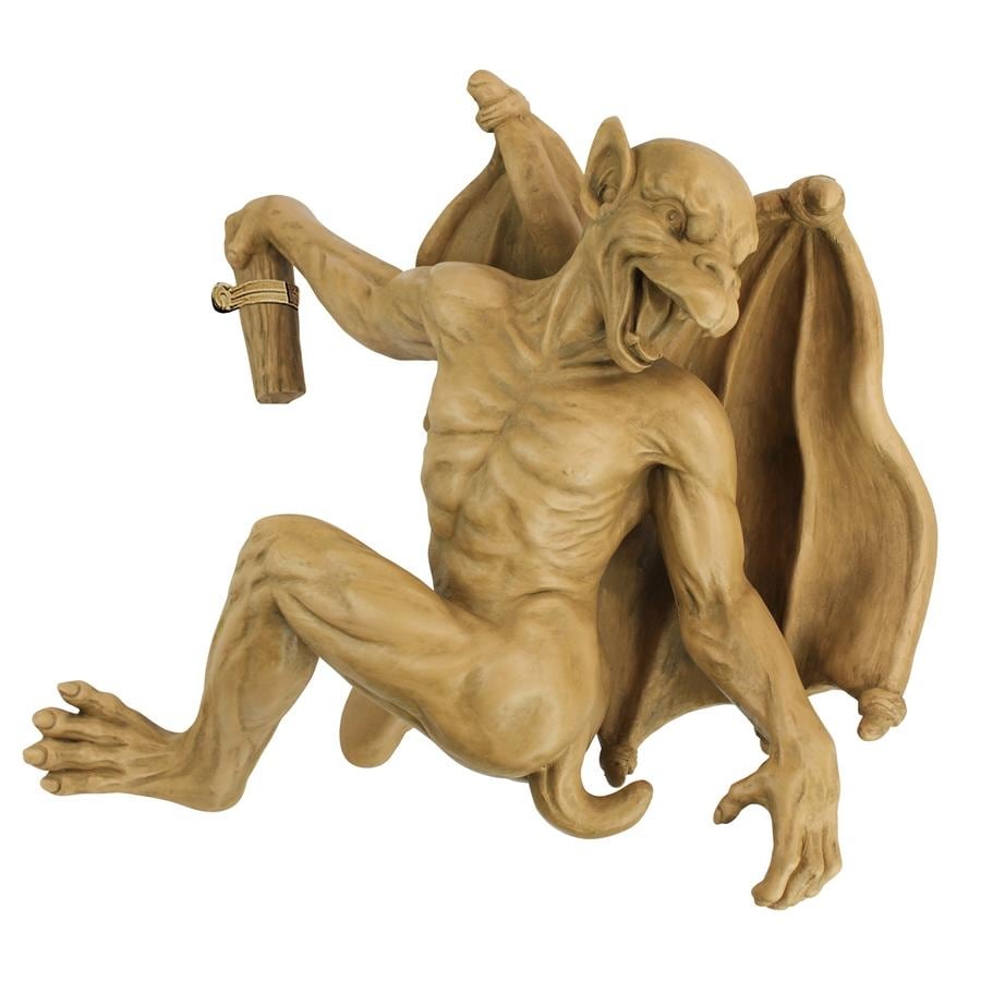 Design Toscano Gaston the Climbing Gothic Gargoyle Statue: Large