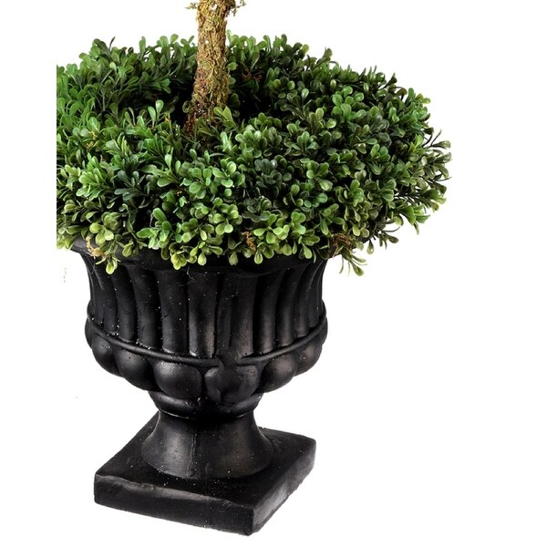 Boxwood Wreath Ball Topiary in Urn 33