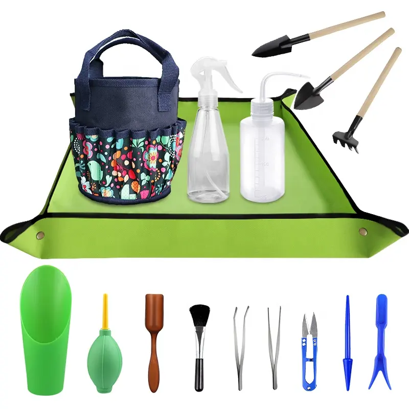 Garden Succulent Tools Kit Indoor Mini Hand Gardening Tool Set  13 Pieces Garden Hand Tools for Indoor Planting