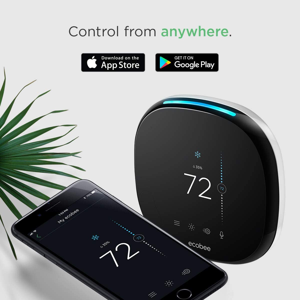 4 Smart Thermostat with Built-In Alexa, Room Sensor Included